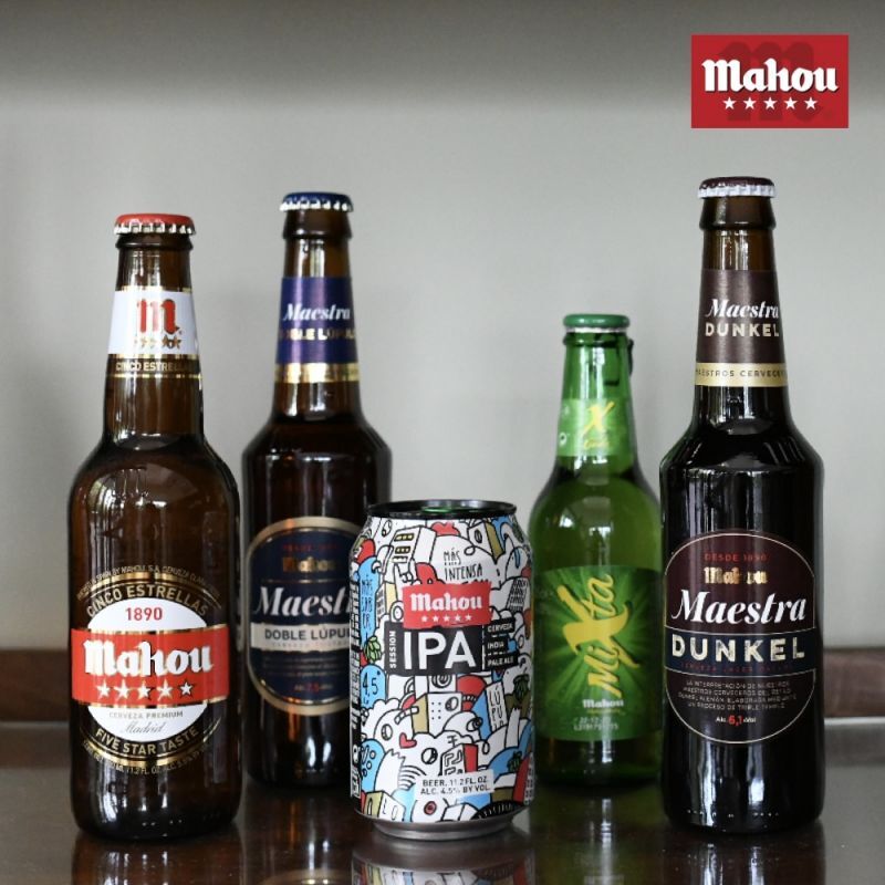 スペインビール mahou シンコ・エストレージャス（330ml缶） - CASA GRANJAPON